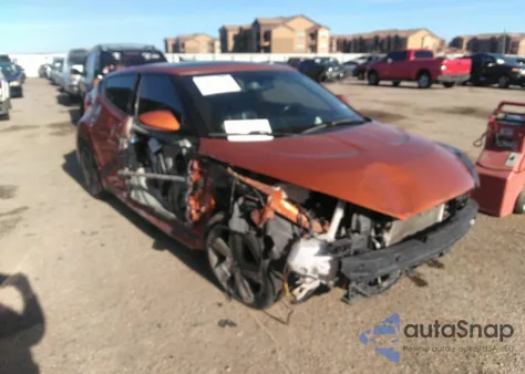 2013 Hyundai Veloster Turbo W/Black z USA, uszkodzony, nr VIN KMHTC6AE3DU180439